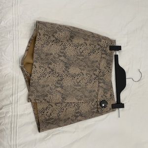 Snakeskin skirt